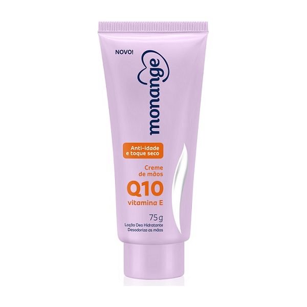 Monange Creme Para Mãos Anti-Idade Q10 E Vitamina E Com Ação Desodorante