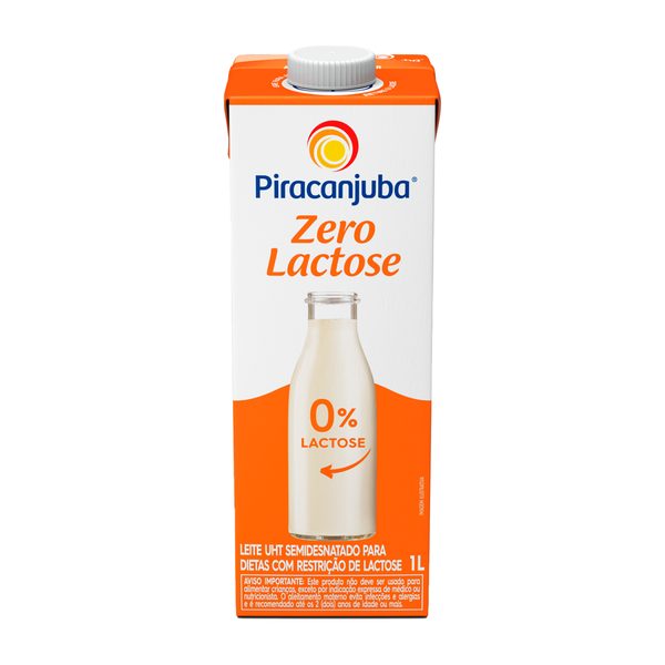 Leite Longa Vida Semidesnatado Zero Lactose Piracanjuba