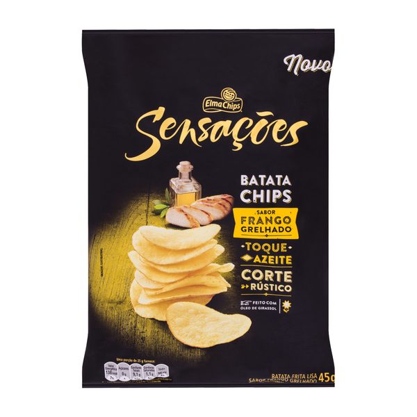 Batata Frita Frango Grelhado Elma Chips Sensações Pacote 45g