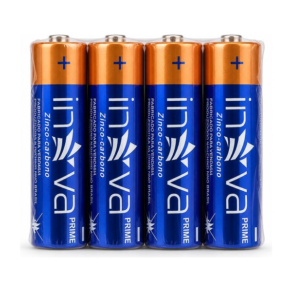 Pilha AA Inova R6P 1.5V - 4 unidades